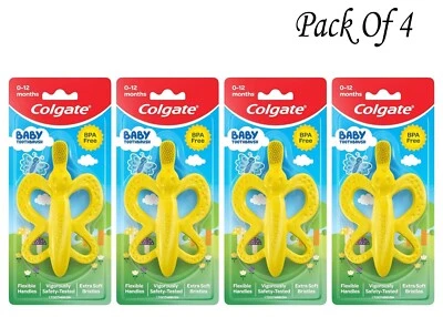 高露洁婴儿牙刷和牙胶,不含双酚 A (4 件装) — 第 1/4 张图片