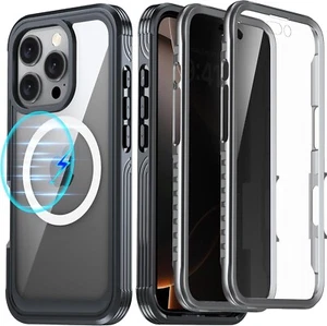 iPhone 16 Pro Hülle, Doppel Frontrahmen Integriertes 9H Hartglas Display Pro - Bild 1 von 7