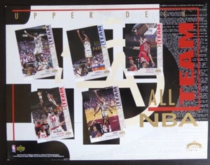 1994 Upper Deck Basketball All NBA Limited Edition Sheet, #29819 of 40,0000 - Picture 1 of 2