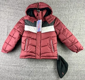 CB Sports Boys Youth Small (5-6) Arctic Weather Puffer Coat Jacket Red Black - Picture 1 of 6
