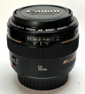 Canon EF50mm F1.4 Macro USM Lens From Japan #4124 Junk/Parts/Repair - Picture 1 of 11