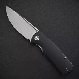 Petrified fish PFP01D Beluga front flipper knife Black G10 - Picture 1 of 1