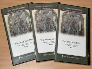 Great Courses The American Mind Parts 1-3 w/Guidebooks 6 DVDs 36 Lectures - Picture 1 of 7