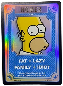 2003 The Simpsons TCG - Rare "Homer" Foil Star Card #2/156 - Picture 1 of 2