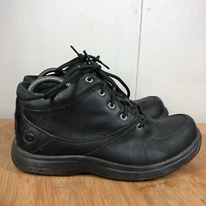 Dunham Shoes Mens 9 6E Addison Black Leather Ankle Boots Sneakers Wide Classic