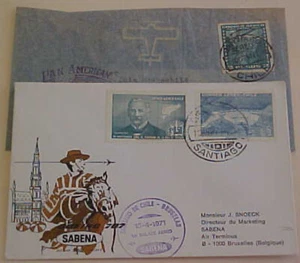 CHILE  FLIGHTS 1942,1971 - Picture 1 of 1
