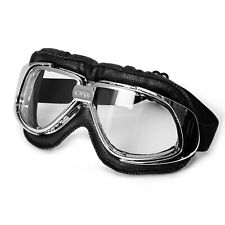 A-Pro Lunettes Protection Scooter Moto Goggles Vintage Cuir Sport Masque