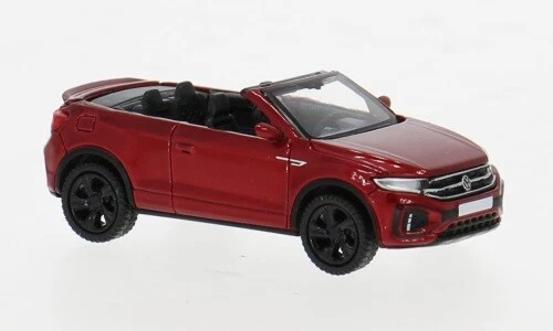 Brekina PCX870601 - 1/87 VW T-Roc Cabriolet, Rosso Metallizzato, 2022 - Nuovo - Immagine 1 di 1