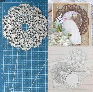 Round Doily Metal Cutting Dies Scrapbooking Paper Card Embossing Stencil Crafts - Picture 1 of 5