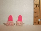 VINTAGE Barbie SKIPPER DOLL DREAMTIME PINK SLIPPERS ACCESSORY 1964-1966 #1909