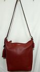 Coach Legacy Duffle Red Leather Shoulder Bag Tassel Purse 19889. Good Cond