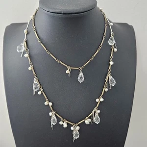 Collana Silpada Cristallo Perla Argento Sterling e Ottone "Party Time" 30" - Foto 1 di 10