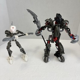 LEGO Bionicle 8593 Makuta and 8588 Rahkshi Kurahk Complete Figure Lot