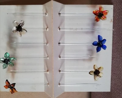 8 Cocktail Spießer / Picker aus Glas - Bild 1 von 2