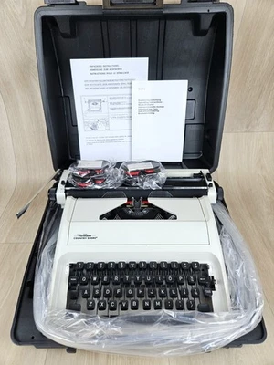 复古佛蒙特州乡村商店打字机 带手提箱 额外丝带 出现 未使用 — 第 1/4 张图片