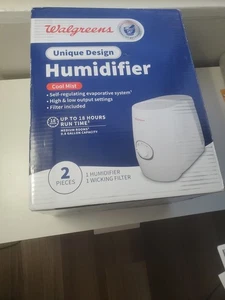 Walgreens Unique Design Humidifier Cool Mist, upto 18 Hour Run Time 2 pieces - Picture 1 of 3