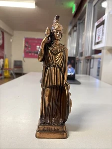 Greek bronze statue Coddess Athena Mythology figure - Picture 1 of 7