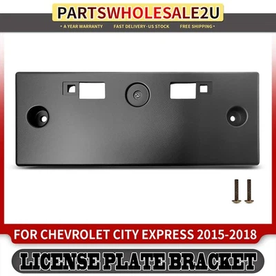 Soporte de montaje de matrícula delantero para Chevy City Express 2015 2016 2017 2018 Foto 1 de 4