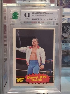 1985 DAVEY BOY SMITH #48 WWF O-PEE-CHEE Rookie Card MNT 4 - Picture 1 of 2