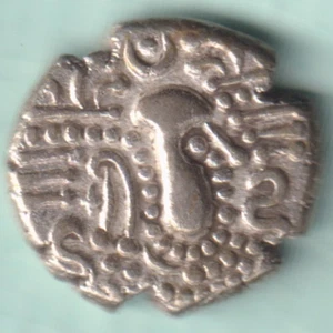 ANCIENT INDIA 3/4 CENTURY INDO SASSANIAN SILVER DRACHMA RARE COIN - Picture 1 of 2