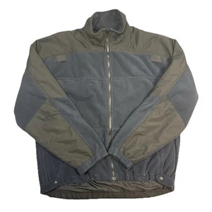 5.11 Tactical Fleece Reversible Jacket Men Size L Full Zip Black Olive Military - Picture 1 of 5