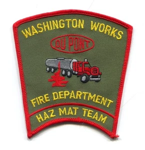 PATCH WEST VIRGINIA DUPONT WASHINGTON WORKS PLANT FIRE HAZMAT TEAM HAZ-MAT ERT - Picture 1 of 1