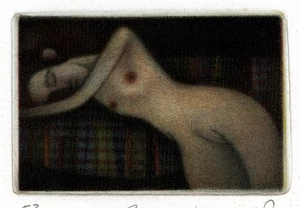 Roger Harris RE - Mezzotint firmado a lápiz - Figura desnuda femenina - 52/100 - Imagen 1 de 5