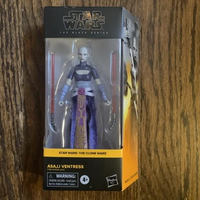 Figura de acción Hasbro The Black Series Star Wars The Clone Wars Asajj Ventress 6" Foto 1 de 4