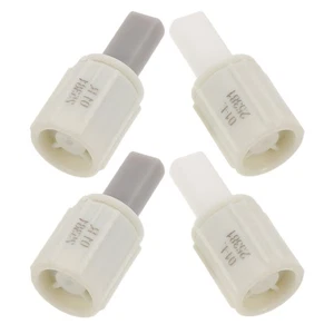  Amortiguador amortiguador de caída de tapa de inodoro 4 piezas: conectores de cierre suave inodoro de cierre lento - Imagen 1 de 12