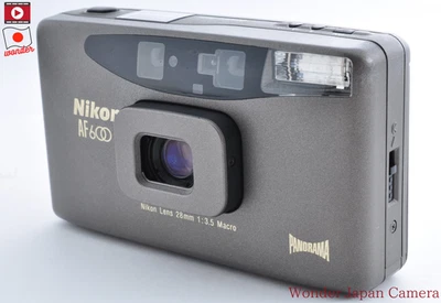 [Near Mint] Nikon AF600 Panorama Point & Shoot 35mm Film Camera Black JAPAN *333 - Image 1 of 4
