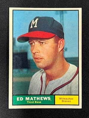 1961 Topps #120 Eddie Mathews - Milwaukee Braves - Excelente - Varias fotos Foto 1 de 4