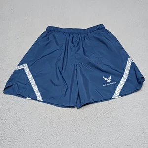 US Air Force Shorts Trunks Mens Medium Blue Improved Physical Training Uniform - Picture 1 of 12