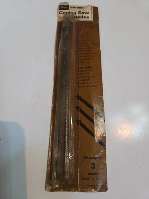 3 New Craftsman Coping Saw Blade Pin End Medium USA Made 9 3544 Old Stock 6-1/2" - Image 1 of 4