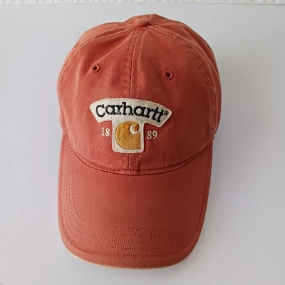 Vintage Carhartt Canvas Cap Hat Adjustable Strap 1889 Embroidered Logo Patch - Image 1 of 4