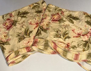 2er Set Waverly Jakobsmuschel Volants 74x 16" Floral, Grün Mauve Gold ~ Kostenloser Versand - Bild 1 von 4