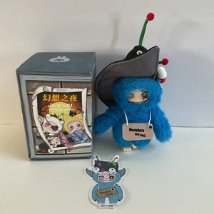 Serie Lokiki "Fantasy Night": Bolso abierto de felpa Blue Monster, tarjeta y caja - Imagen 1 de 14