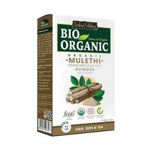 INDUS VALLEY 100% Natural Pure Mulethi Powder 100gm - Bild 1 von 3