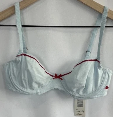 Sujetador con aros DKNY para mujer talla 34B azul claro/rojo Ice Maiden nuevo con etiquetas Foto 1 de 4