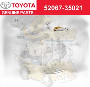 Soporte parachoques trasero derecho pasajero Toyota 52067-35021 original 07-14 FJ Cruiser - Imagen 1 de 3