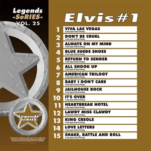 ELVIS #1 LEGENDS SERIES VOL-25 KARAOKE CD+G 15 HITS NEW IN PLASTIC w/PRINT - Picture 1 of 2
