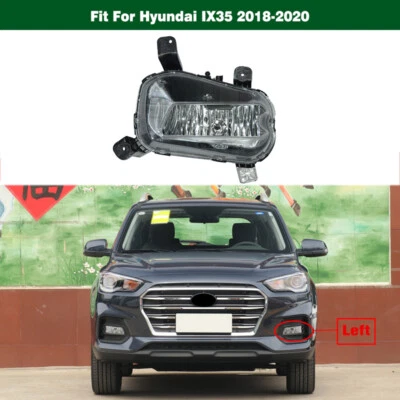 1Pcs Left Clear Front Bumper Fog Light Driving Lamp For Hyundai IX35 2018-2020 - Image 1 of 4