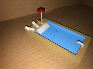 Juego de piscina rectangular escala N. (Sin pintar) - Imagen 1 de 10