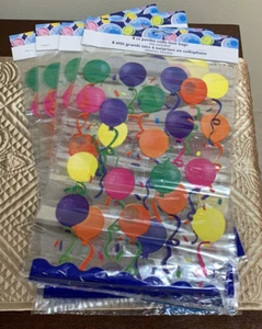 Lot of  4 - Cellophane Balloon Jumbo Large Bags Treats Party Favors 13 x 8.5 - Picture 1 of 2