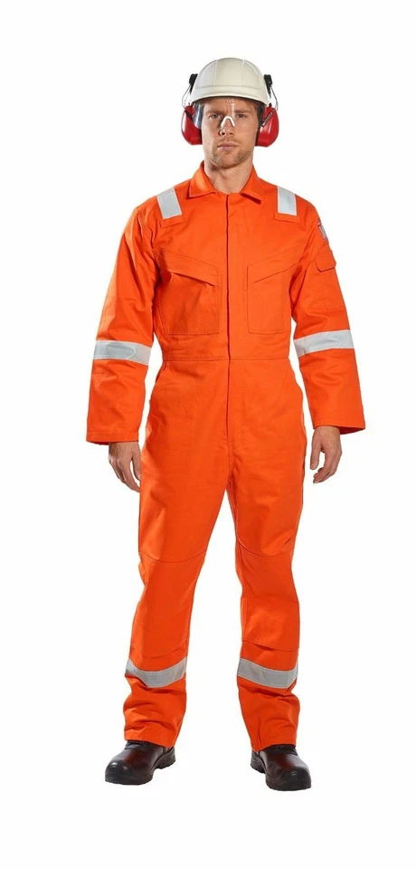 Portwest UFR21 Super Lightweight FR Anti-Static Safety Work Coverall ASTM NFPA - Image 1 of 4