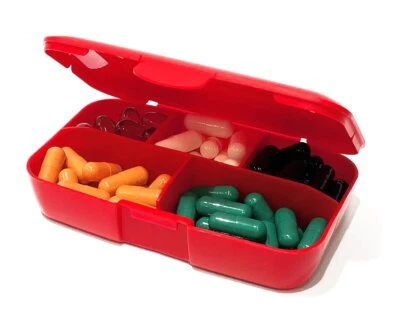 Universal Nutrition Animal Pill Case Pill Box Gym Supplements 5 Compartment Caps