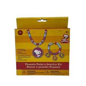 Peanuts Snoopy & Woodstock Beaded Necklace & Bracelet Paint a Jewelry Kit - Picture 1 of 3