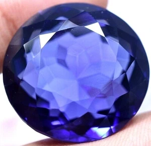 Lab Created 66.70 Ct Violet Blue Tanzanite GGL Certified Sparkling AAA+ Gemstone - Picture 1 of 9