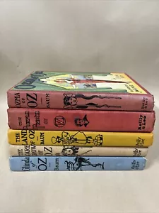 5 Antique Classic Children Books “Wizard of OZ” HC Reilly & Lee Co. 1900-1930s - Foto 1 di 24