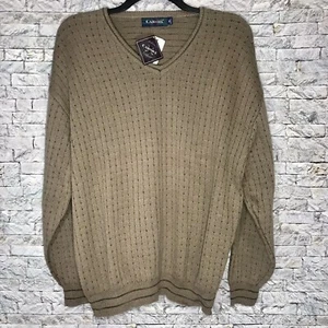 NWT Vintage 90's Carmel Golf Brown Pullover Crewneck Sweater USA Men's XL - Picture 1 of 10