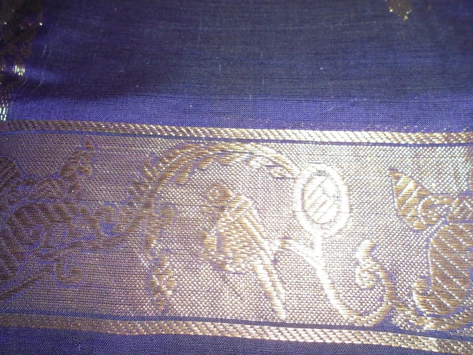 NUEVO SARI DE SEDA CON BLUSA COSIDA SARI ÉTNICO INDIO Foto 1 de 4